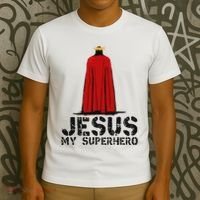 Jesus Is My Superhero! Christian Gifts Cool Gods Love T-Shirt thumb 3