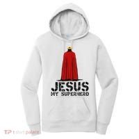 Jesus Is My Superhero! Christian Gifts Cool Gods Love Women's Hoodie thumb 0