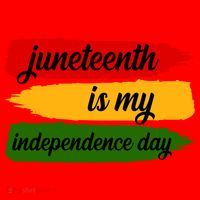 Juneteenth Is My Independence Day Santa Hat thumb 1