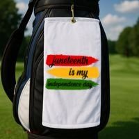 Juneteenth Is My Independence Day Golf Towel thumb 2