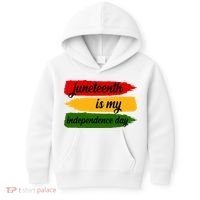 Juneteenth Is My Independence Day Kids Hoodie thumb 0