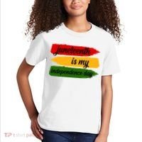 Juneteenth Is My Independence Day Kids T-Shirt thumb 2