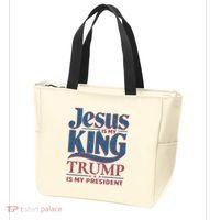 Jesus Is My King Trump Is My President Tote Bag thumb 3