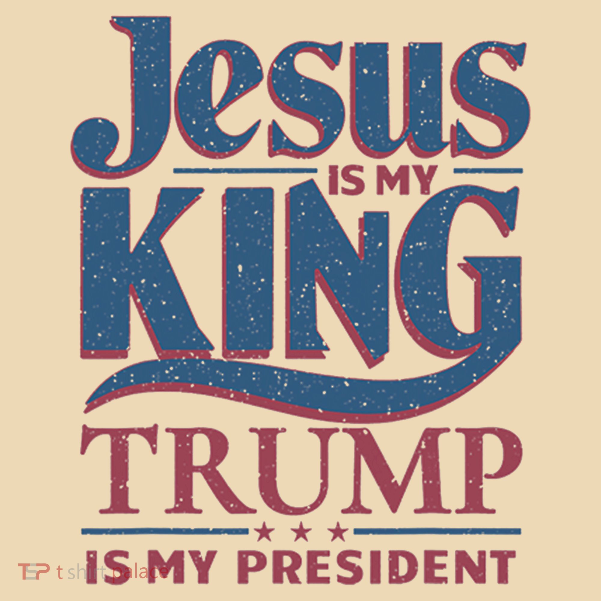 Jesus Is My King Trump Is My President Tote Bag
