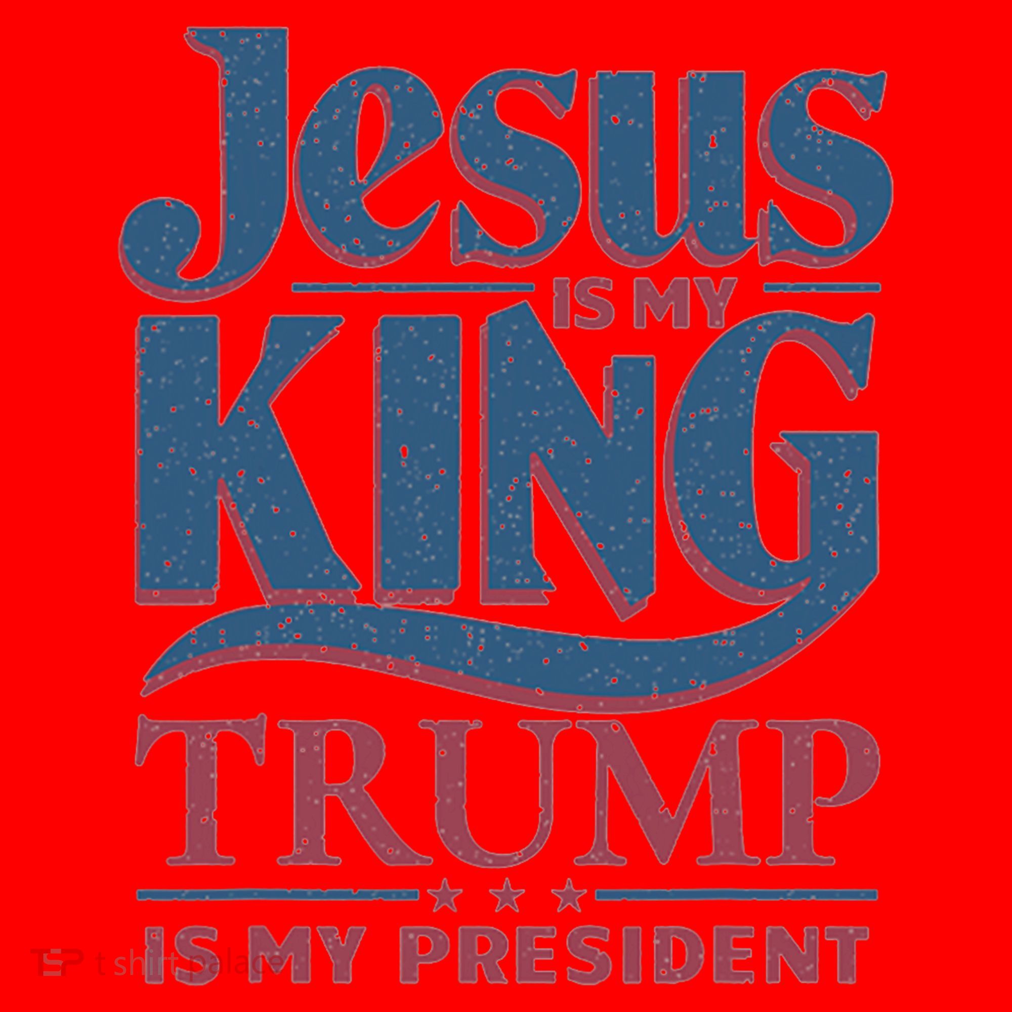 Jesus Is My King Trump Is My President Santa Hat