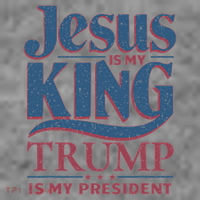 Jesus Is My King Trump Is My President Toddler Hoodie thumb 2