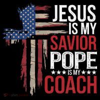Jesus Is My Savior Pope Is My Coach Religious Quote Saying Coffee Mug thumb 5