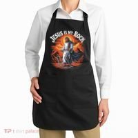 Jesus Is My Rock Biblical Christian Religious Biblical Apron thumb 2