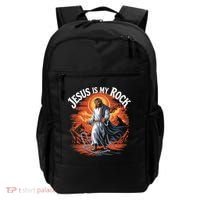 Jesus Is My Rock Biblical Christian Religious Biblical Backpack thumb 0