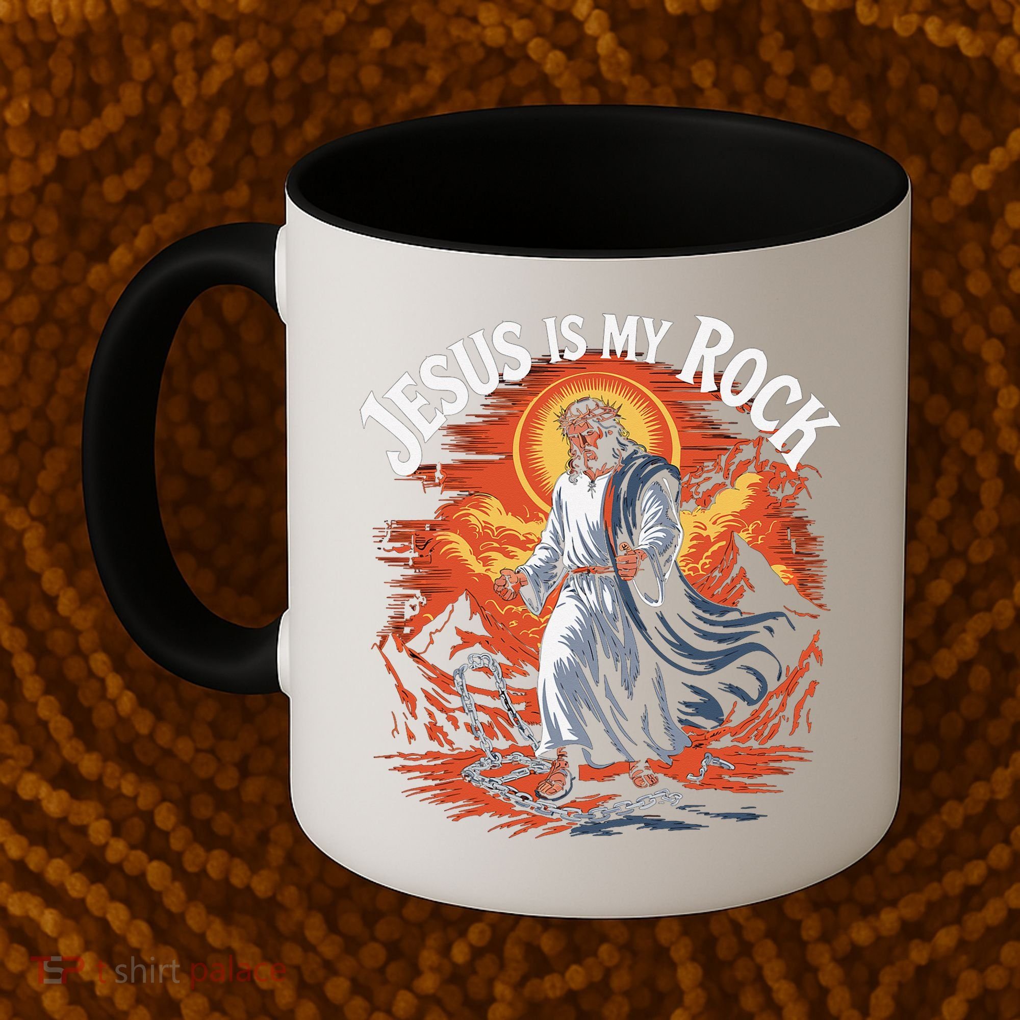 Jesus Is My Rock Biblical Christian Religious Biblical Coffee Mug