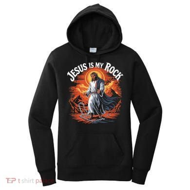 Jesus Is My Rock Biblical Christian Religious Biblical Women's Hoodie