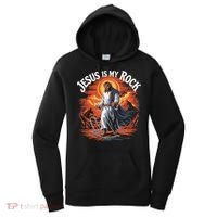 Jesus Is My Rock Biblical Christian Religious Biblical Women's Hoodie thumb 0