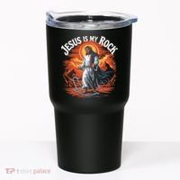 Jesus Is My Rock Biblical Christian Religious Biblical Tumbler thumb 0