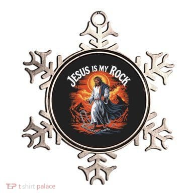 Jesus Is My Rock Biblical Christian Religious Biblical Ornament