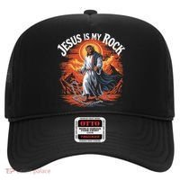 Jesus Is My Rock Biblical Christian Religious Biblical Hat thumb 0