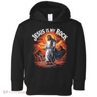 Jesus Is My Rock Biblical Christian Religious Biblical Toddler Hoodie thumb 0
