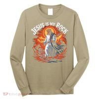 Jesus Is My Rock Biblical Christian Religious Biblical Long Sleeve Shirt thumb 0