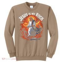 Jesus Is My Rock Biblical Christian Religious Biblical Sweatshirt thumb 0