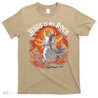 Jesus Is My Rock Biblical Christian Religious Biblical T-Shirt thumb 0