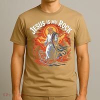 Jesus Is My Rock Biblical Christian Religious Biblical T-Shirt thumb 3