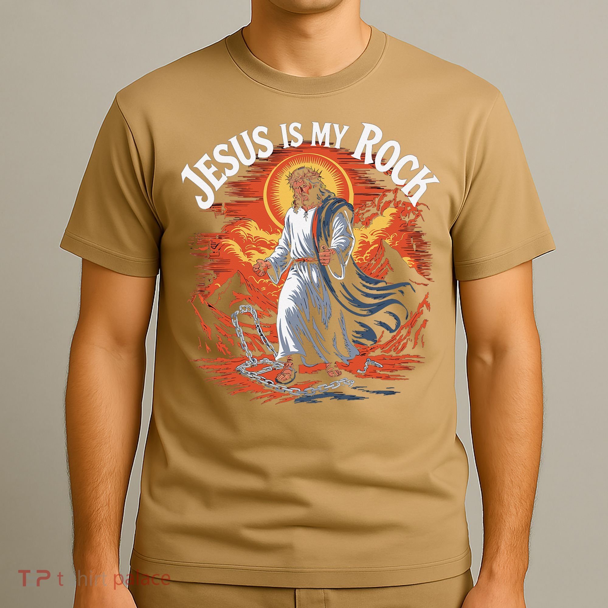 Jesus Is My Rock Biblical Christian Religious Biblical T-Shirt