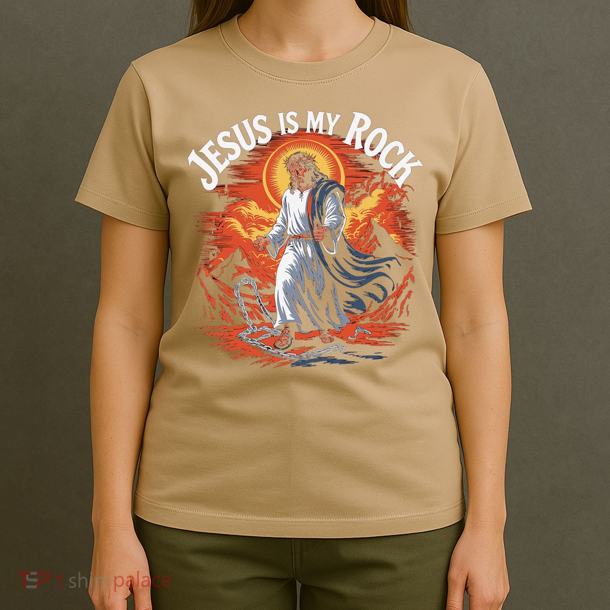 Jesus Is My Rock Biblical Christian Religious Biblical T-Shirt
