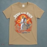 Jesus Is My Rock Biblical Christian Religious Biblical T-Shirt thumb 5