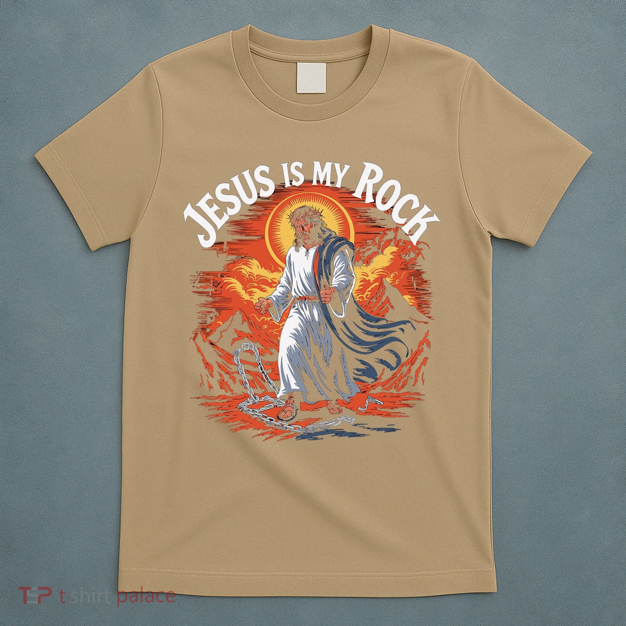 Jesus Is My Rock Biblical Christian Religious Biblical T-Shirt