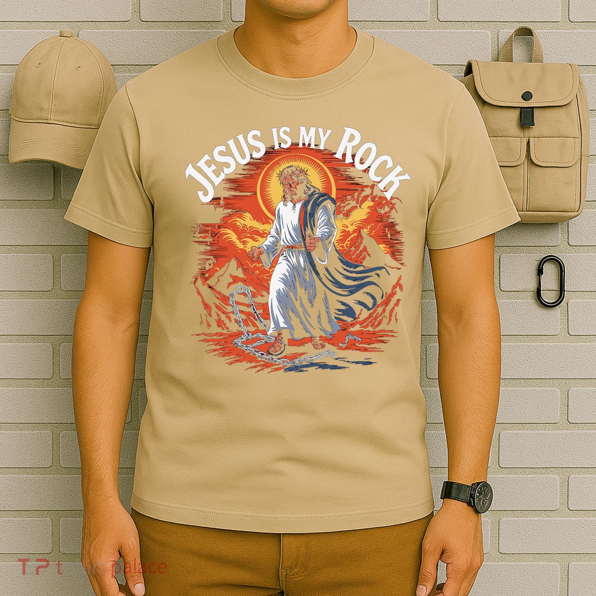 Jesus Is My Rock Biblical Christian Religious Biblical T-Shirt