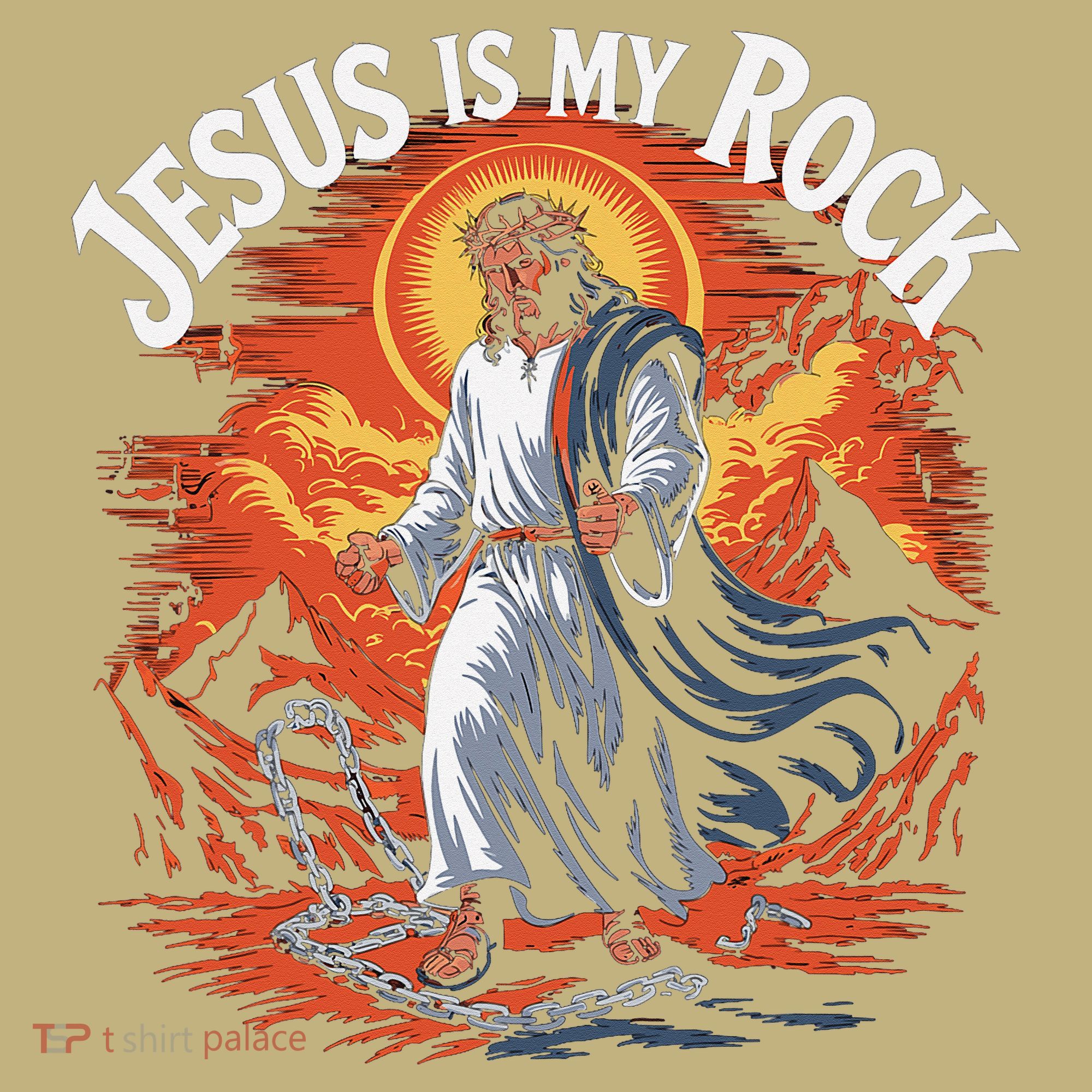 Jesus Is My Rock Biblical Christian Religious Biblical T-Shirt