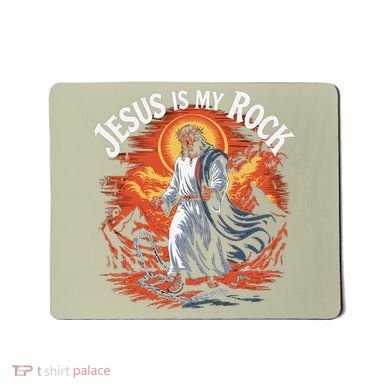 Jesus Is My Rock Biblical Christian Religious Biblical Mousepad