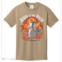 Jesus Is My Rock Biblical Christian Religious Biblical Kids T-Shirt thumb 0
