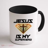Jesus Is My Superhero Cute Powerful Christian Gift Coffee Mug thumb 1