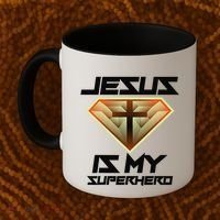 Jesus Is My Superhero Cute Powerful Christian Gift Coffee Mug thumb 2