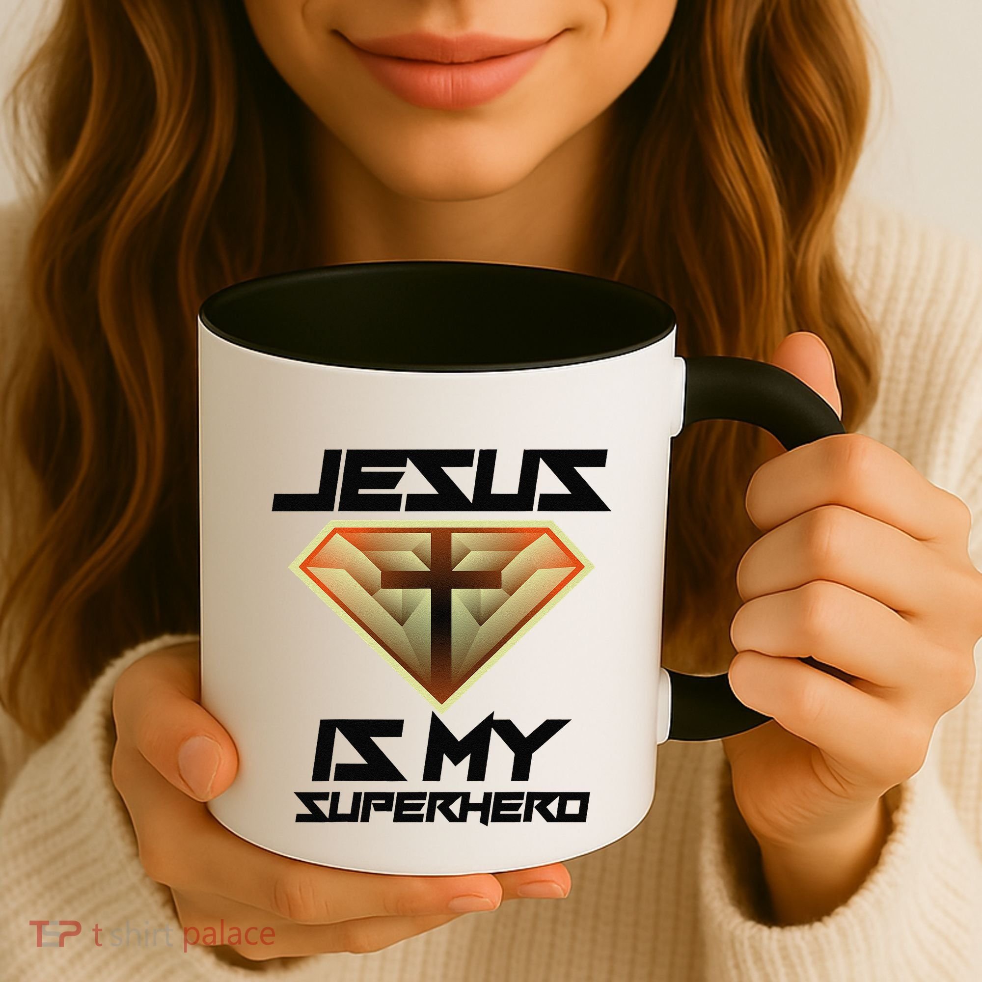 Jesus Is My Superhero Cute Powerful Christian Gift Coffee Mug