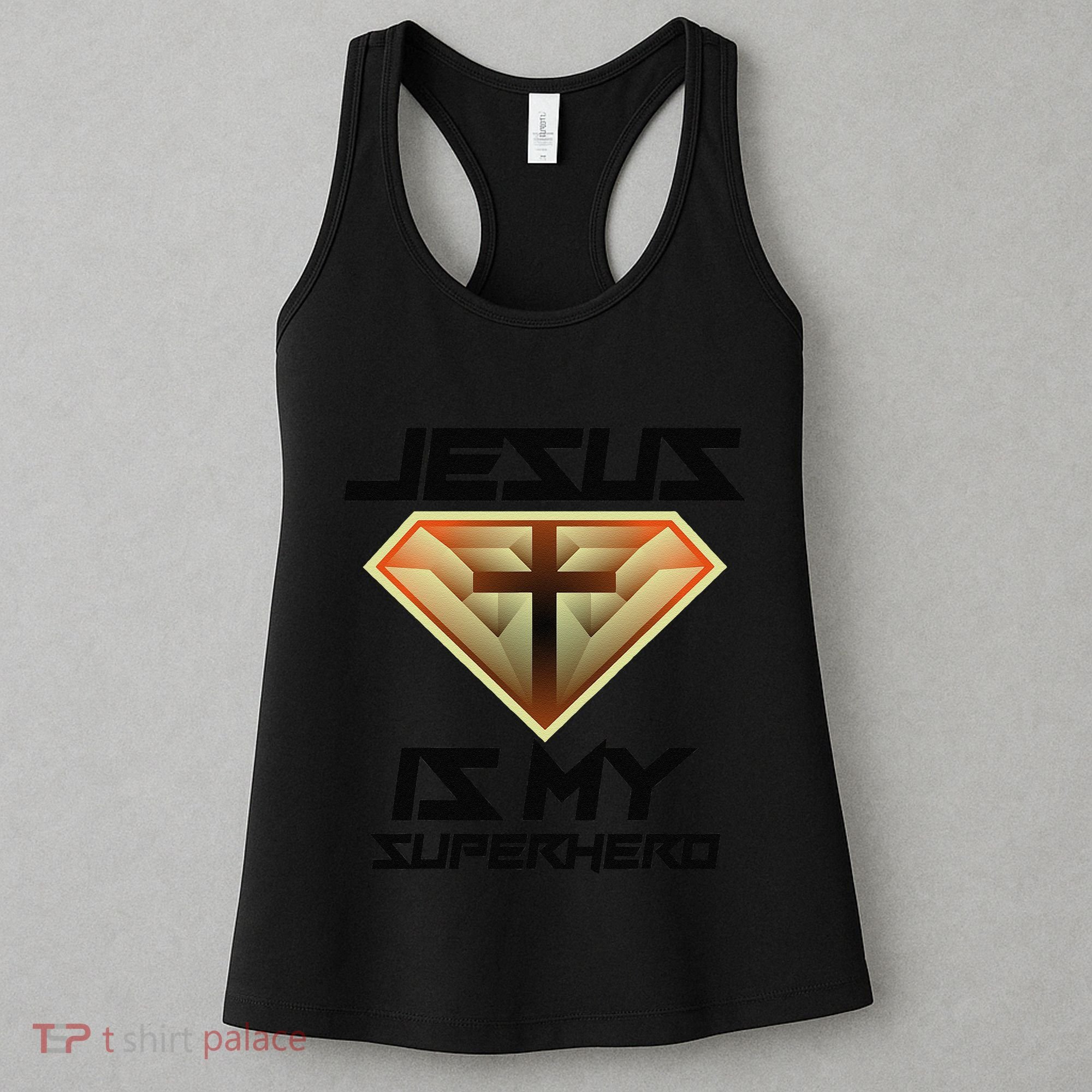 Jesus Is My Superhero Cute Powerful Christian Gift Women's Tank Top