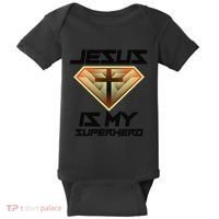 Jesus Is My Superhero Cute Powerful Christian Gift Baby Bodysuit thumb 0