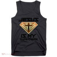 Jesus Is My Superhero Cute Powerful Christian Gift Tank Top thumb 0