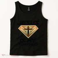 Jesus Is My Superhero Cute Powerful Christian Gift Tank Top thumb 2