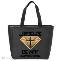 Jesus Is My Superhero Cute Powerful Christian Gift Tote Bag thumb 0