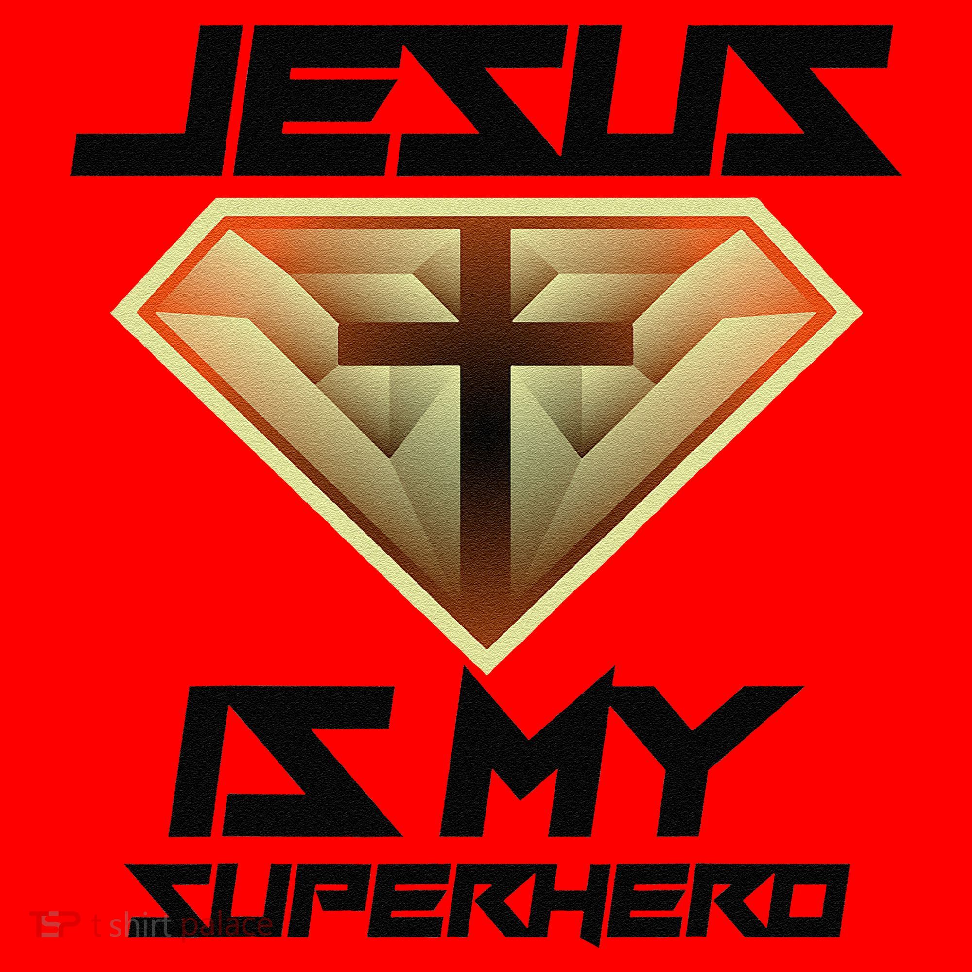 Jesus Is My Superhero Cute Powerful Christian Gift Santa Hat