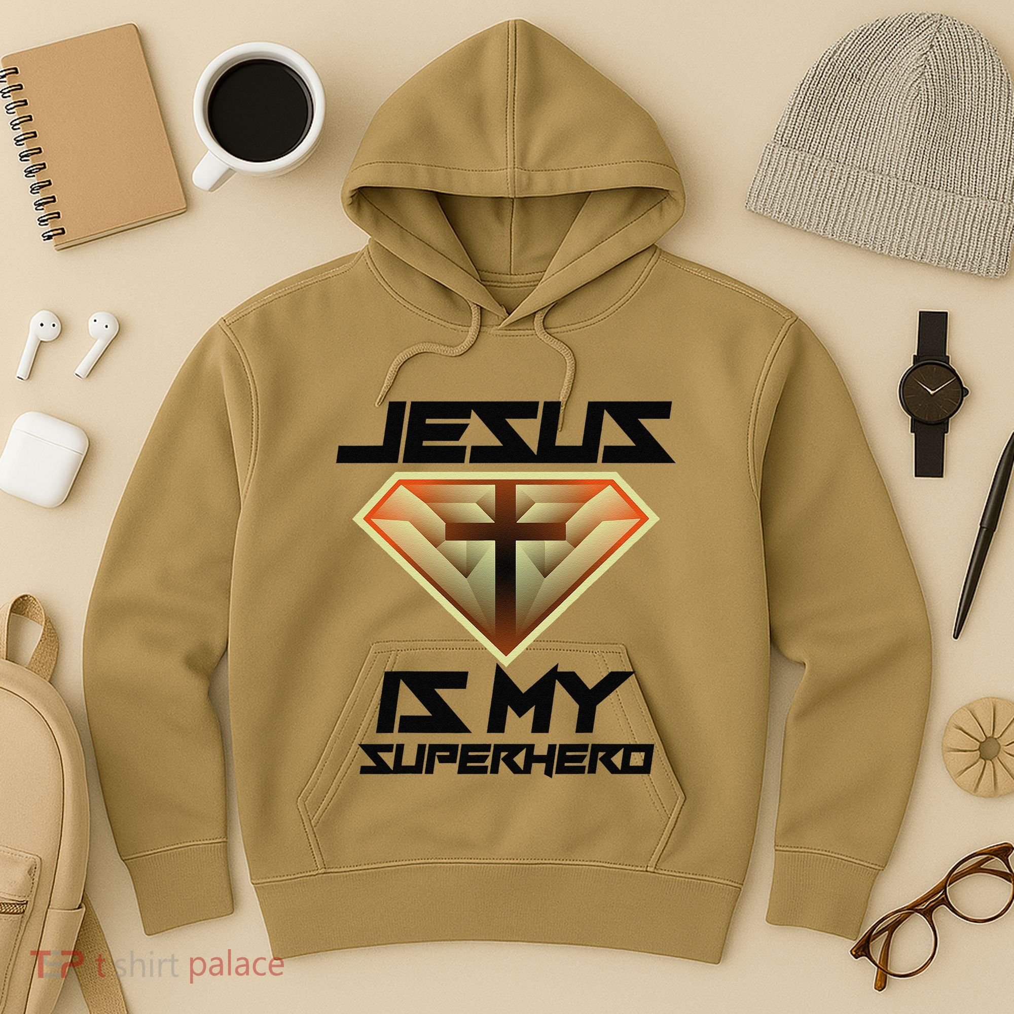 Jesus Is My Superhero Cute Powerful Christian Gift Hoodie