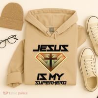 Jesus Is My Superhero Cute Powerful Christian Gift Hoodie thumb 4