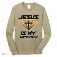 Jesus Is My Superhero Cute Powerful Christian Gift Long Sleeve Shirt thumb 0