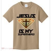 Jesus Is My Superhero Cute Powerful Christian Gift Kids T-Shirt thumb 0