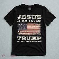 Jesus Is My Savior Trump Is My President T-Shirt thumb 5