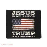 Jesus Is My Savior Trump Is My President Mousepad thumb 0