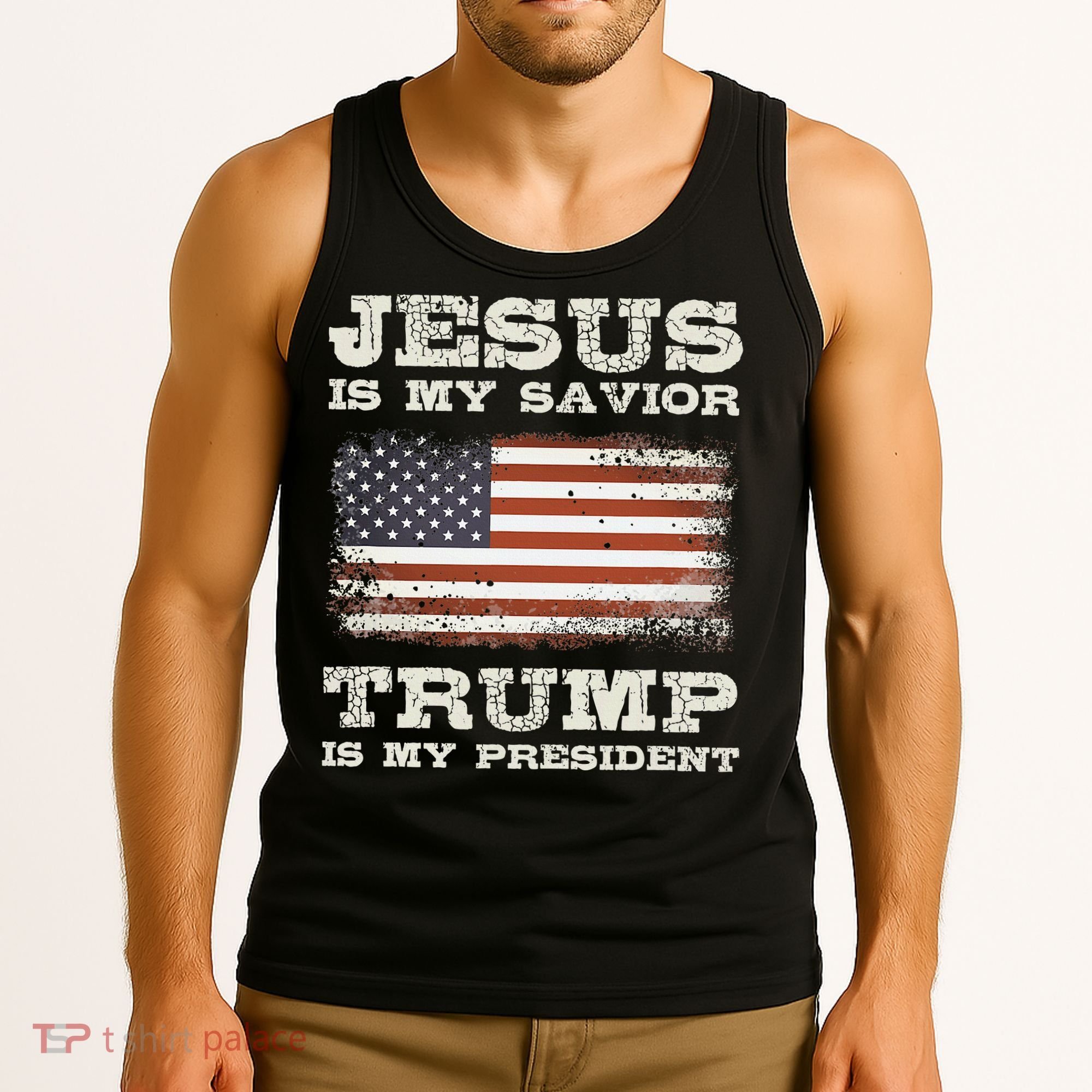 Jesus Is My Savior Trump Is My President Tank Top