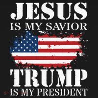 Jesus Is My Savior Trump Is My President Backpack thumb 2
