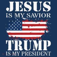 Jesus Is My Savior Trump Is My President Women's Hoodie thumb 2